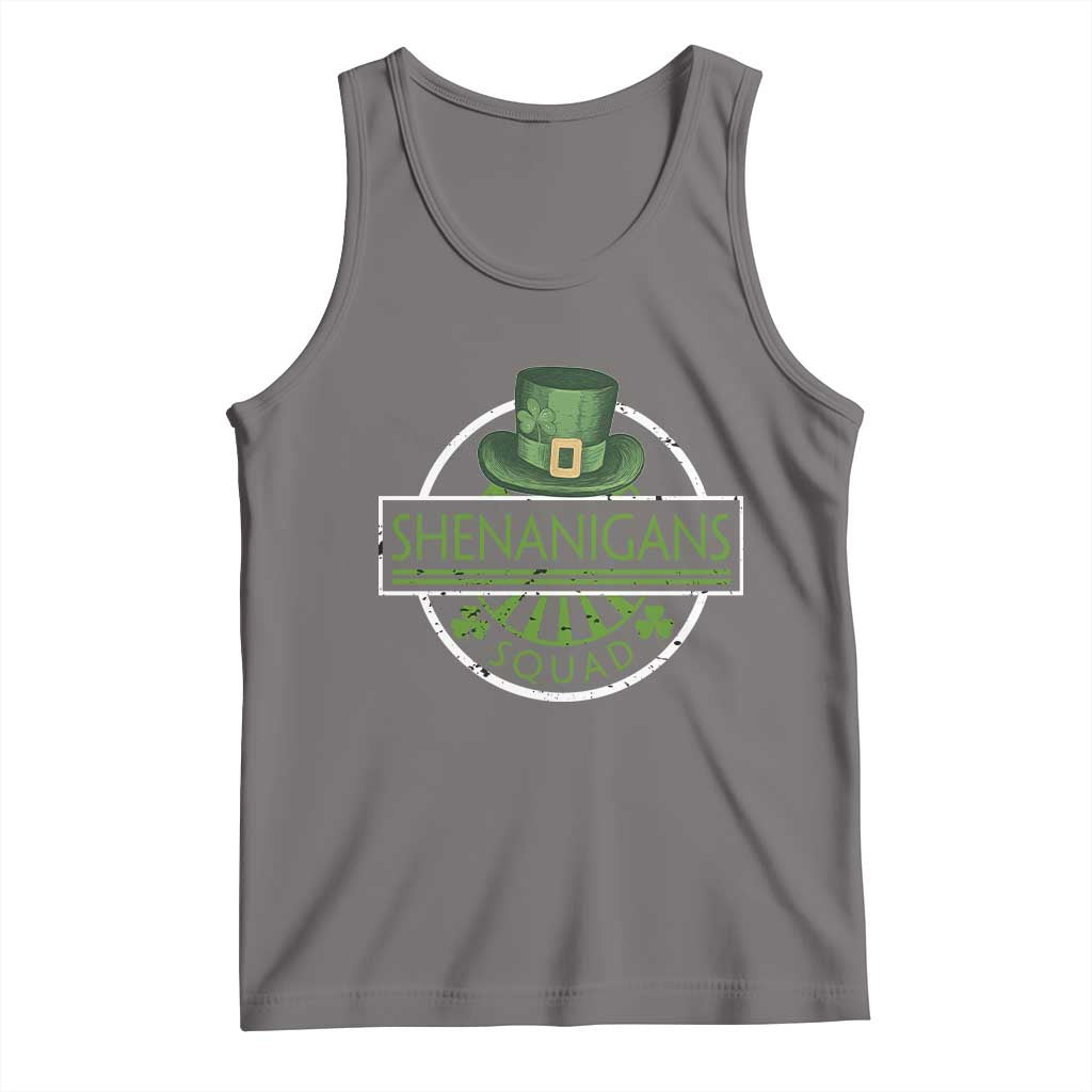 Funny St Patrick's Day Shenanigans Squad Tank Top Shamrock