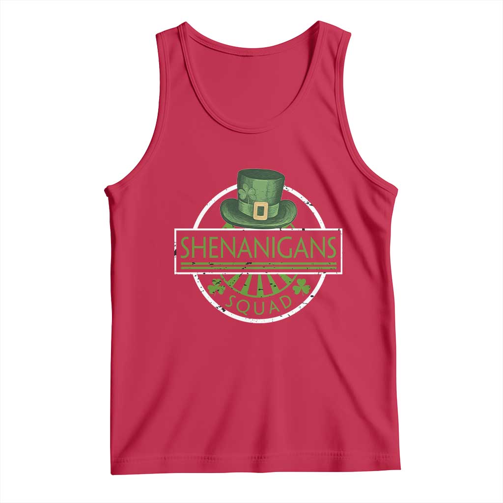 Funny St Patrick's Day Shenanigans Squad Tank Top Shamrock