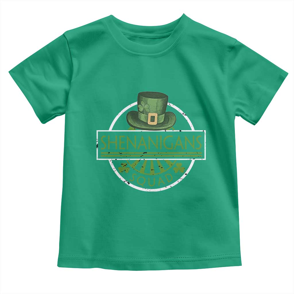 Funny St Patrick's Day Shenanigans Squad Toddler T Shirt Shamrock