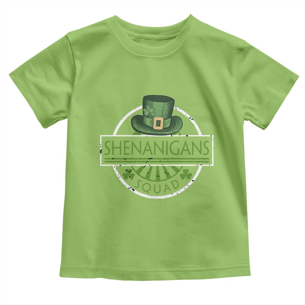 Funny St Patrick's Day Shenanigans Squad Toddler T Shirt Shamrock