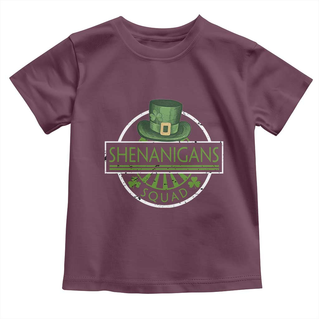 Funny St Patrick's Day Shenanigans Squad Toddler T Shirt Shamrock