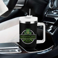 Funny St Patrick's Day Shenanigans Squad Tumbler With Handle Shamrock