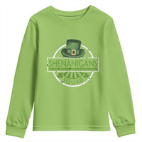 Funny St Patrick's Day Shenanigans Squad Youth Sweatshirt Shamrock