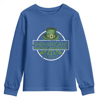 Funny St Patrick's Day Shenanigans Squad Youth Sweatshirt Shamrock