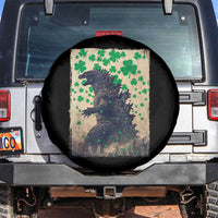 Funny St Patrick's Day Japanese Giant Monster Spare Tire Cover Vintage Shamrock