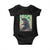 Funny St Patrick's Day Japanese Giant Monster Baby Onesie Vintage Shamrock