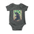 Funny St Patrick's Day Japanese Giant Monster Baby Onesie Vintage Shamrock