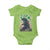 Funny St Patrick's Day Japanese Giant Monster Baby Onesie Vintage Shamrock
