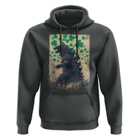 Funny St Patrick's Day Japanese Giant Monster Hoodie Vintage Shamrock
