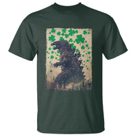 Funny St Patrick's Day Japanese Giant Monster T Shirt Vintage Shamrock