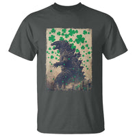 Funny St Patrick's Day Japanese Giant Monster T Shirt Vintage Shamrock