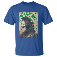 Funny St Patrick's Day Japanese Giant Monster T Shirt Vintage Shamrock
