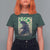 Funny St Patrick's Day Japanese Giant Monster T Shirt For Women Vintage Shamrock