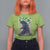 Funny St Patrick's Day Japanese Giant Monster T Shirt For Women Vintage Shamrock