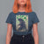 Funny St Patrick's Day Japanese Giant Monster T Shirt For Women Vintage Shamrock