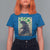 Funny St Patrick's Day Japanese Giant Monster T Shirt For Women Vintage Shamrock