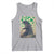 Funny St Patrick's Day Japanese Giant Monster Tank Top Vintage Shamrock