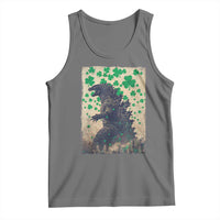 Funny St Patrick's Day Japanese Giant Monster Tank Top Vintage Shamrock