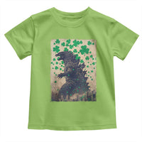 Funny St Patrick's Day Japanese Giant Monster Toddler T Shirt Vintage Shamrock