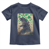 Funny St Patrick's Day Japanese Giant Monster Toddler T Shirt Vintage Shamrock