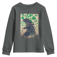 Funny St Patrick's Day Japanese Giant Monster Youth Sweatshirt Vintage Shamrock