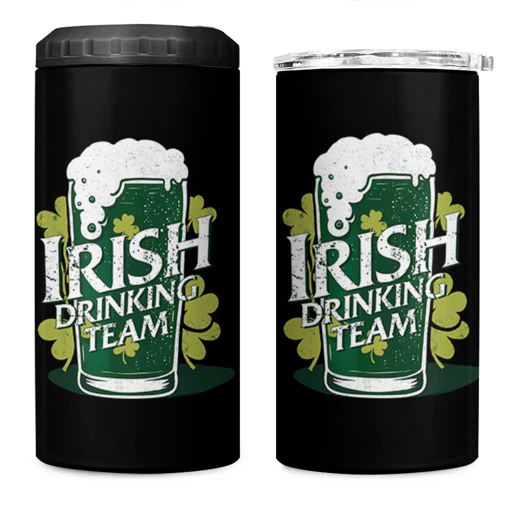 Funny St Patrick's Day Irish Beer Drinking 4 in 1 Can Cooler Tumbler Irish Drinking Team Green Beer Shamrock - Wonder Print Shop