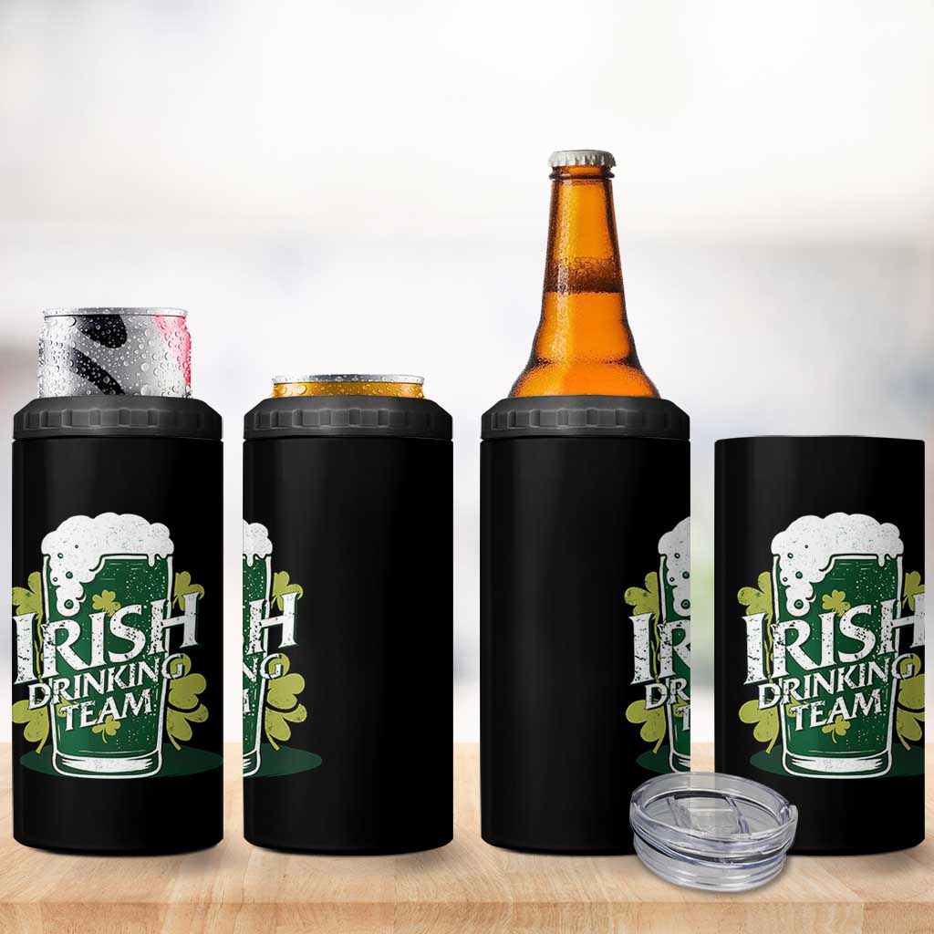 Funny St Patrick's Day Irish Beer Drinking 4 in 1 Can Cooler Tumbler Irish Drinking Team Green Beer Shamrock - Wonder Print Shop