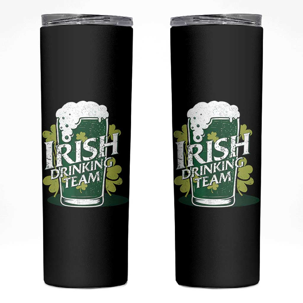 Funny St Patrick's Day Irish Beer Drinking Skinny Tumbler Irish Drinking Team Green Beer Shamrock - Wonder Print Shop