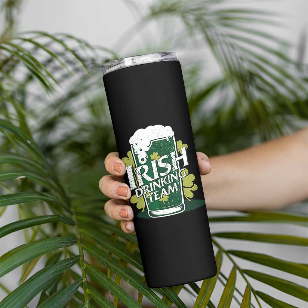 Funny St Patrick's Day Irish Beer Drinking Skinny Tumbler Irish Drinking Team Green Beer Shamrock - Wonder Print Shop