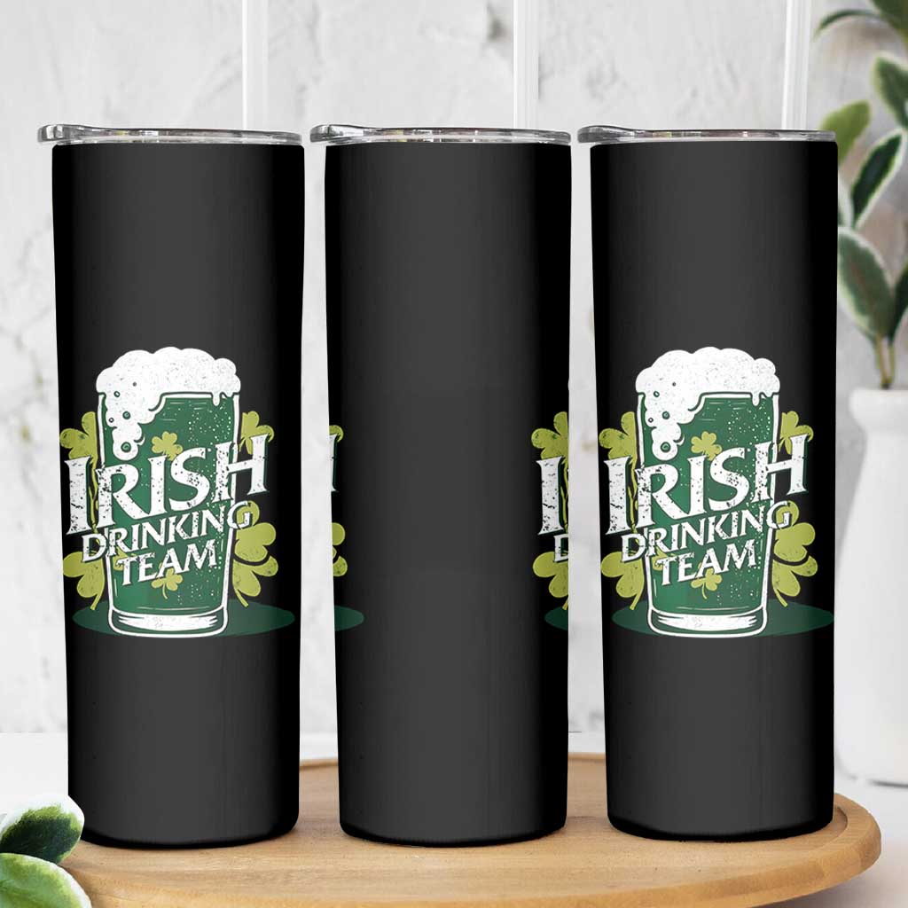 Funny St Patrick's Day Irish Beer Drinking Skinny Tumbler Irish Drinking Team Green Beer Shamrock - Wonder Print Shop