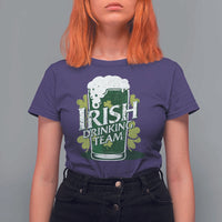 Funny St Patrick's Day Irish Beer Drinking T Shirt For Women Irish Drinking Team Green Beer Shamrock