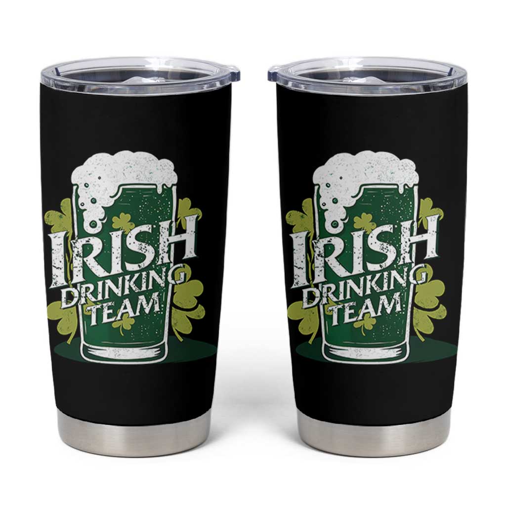 Funny St Patrick's Day Irish Beer Drinking Tumbler Cup Irish Drinking Team Green Beer Shamrock - Wonder Print Shop