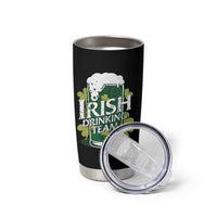 Funny St Patrick's Day Irish Beer Drinking Tumbler Cup Irish Drinking Team Green Beer Shamrock - Wonder Print Shop