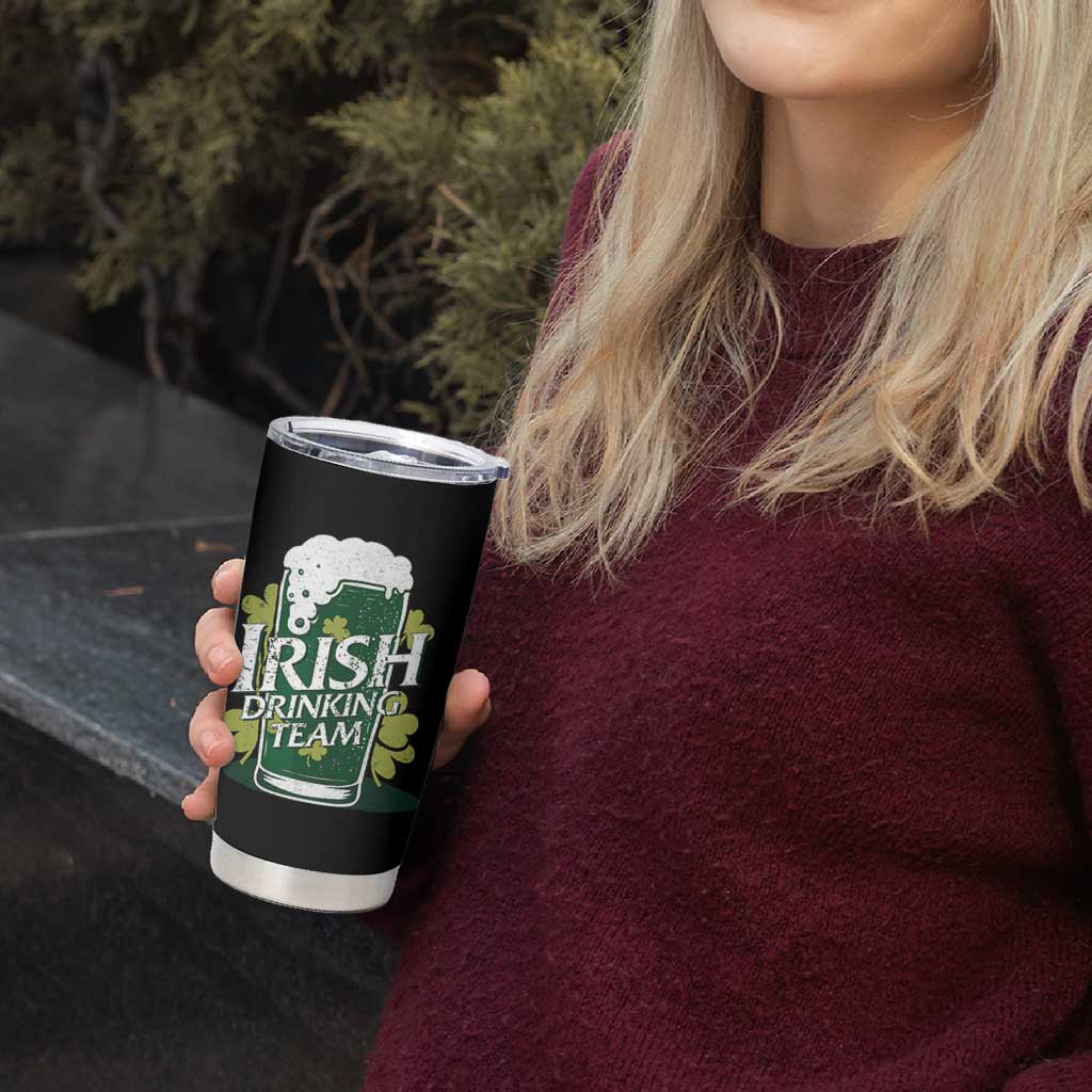 Funny St Patrick's Day Irish Beer Drinking Tumbler Cup Irish Drinking Team Green Beer Shamrock - Wonder Print Shop