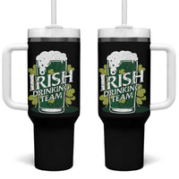 Funny St Patrick's Day Irish Beer Drinking Tumbler With Handle Irish Drinking Team Green Beer Shamrock - Wonder Print Shop