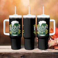 Funny St Patrick's Day Irish Beer Drinking Tumbler With Handle Irish Drinking Team Green Beer Shamrock - Wonder Print Shop