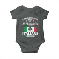 Funny St Patrick's Day Italian Baby Onesie Everyone Is A Little Irish On St Patrick's Day