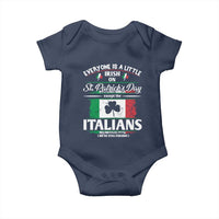 Funny St Patrick's Day Italian Baby Onesie Everyone Is A Little Irish On St Patrick's Day