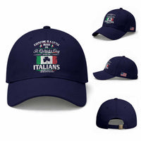 Funny St Patrick's Day Italian Baseball Cap Everyone Is A Little Irish On St Patrick's Day