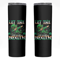 Funny Let The Shenanigans Begin Skinny Tumbler Dabbing Leprechaun St Patrick's Day