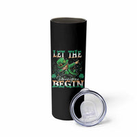 Funny Let The Shenanigans Begin Skinny Tumbler Dabbing Leprechaun St Patrick's Day