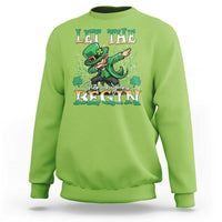 Funny Let The Shenanigans Begin Sweatshirt Dabbing Leprechaun St Patrick's Day