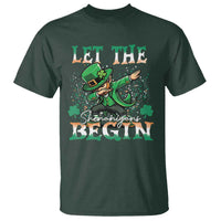 Funny Let The Shenanigans Begin T Shirt Dabbing Leprechaun St Patrick's Day