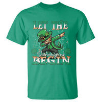 Funny Let The Shenanigans Begin T Shirt Dabbing Leprechaun St Patrick's Day