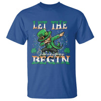 Funny Let The Shenanigans Begin T Shirt Dabbing Leprechaun St Patrick's Day