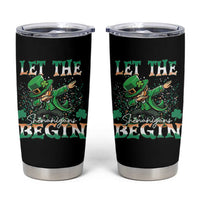 Funny Let The Shenanigans Begin Tumbler Cup Dabbing Leprechaun St Patrick's Day