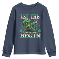 Funny Let The Shenanigans Begin Youth Sweatshirt Dabbing Leprechaun St Patrick's Day