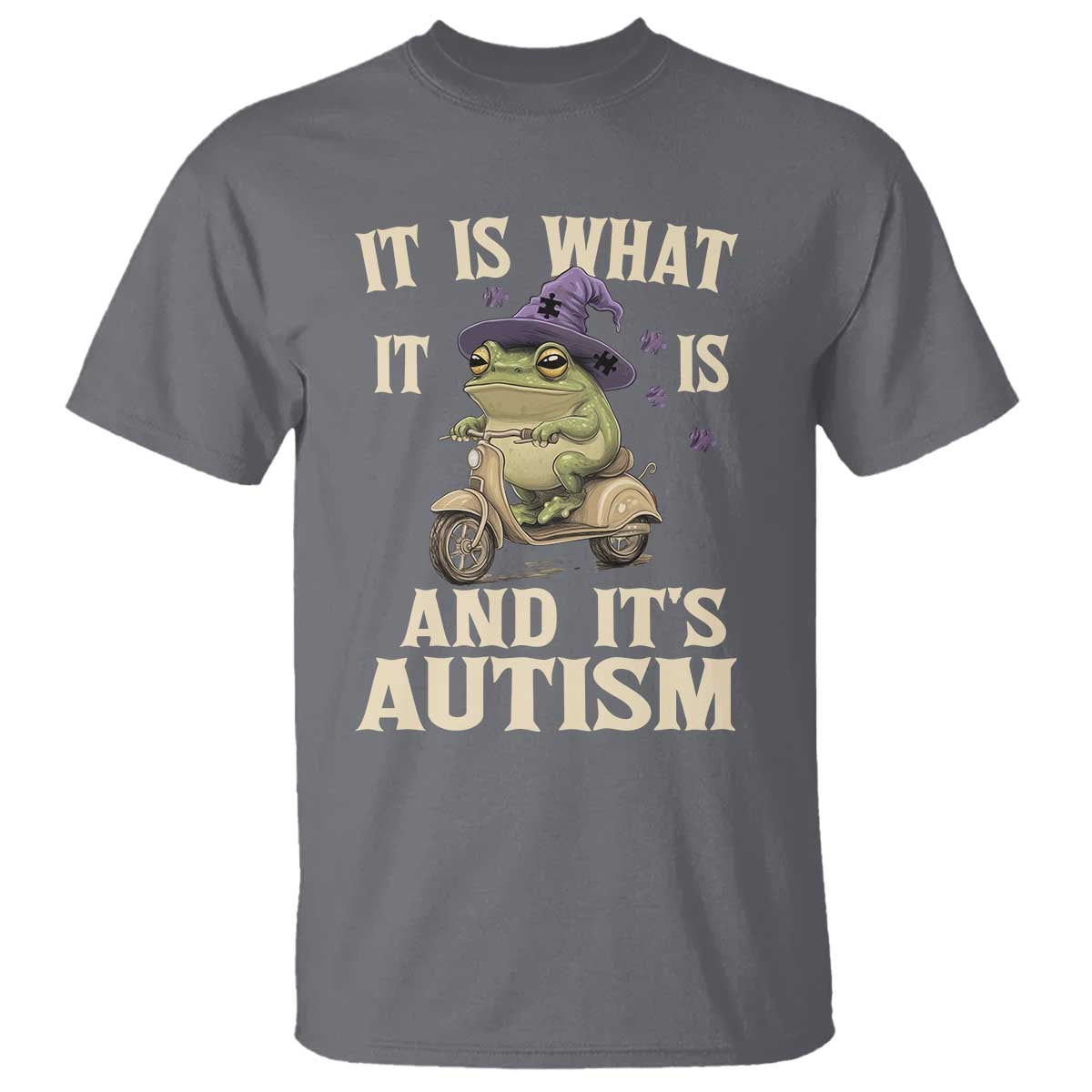 Funny It Is What It Is And It's Autism T Shirt Meme Autism Awareness Frog