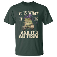 Funny It Is What It Is And It's Autism T Shirt Meme Autism Awareness Frog