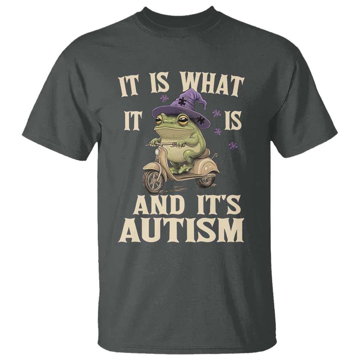 Funny It Is What It Is And It's Autism T Shirt Meme Autism Awareness Frog